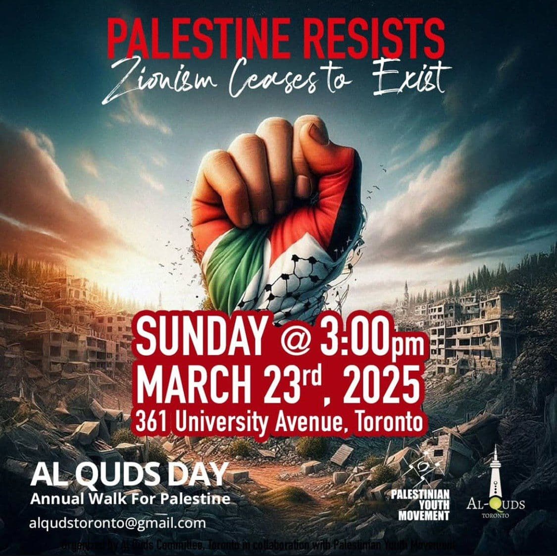 PALESTINE RESISTS Zionism Ceases to Exist