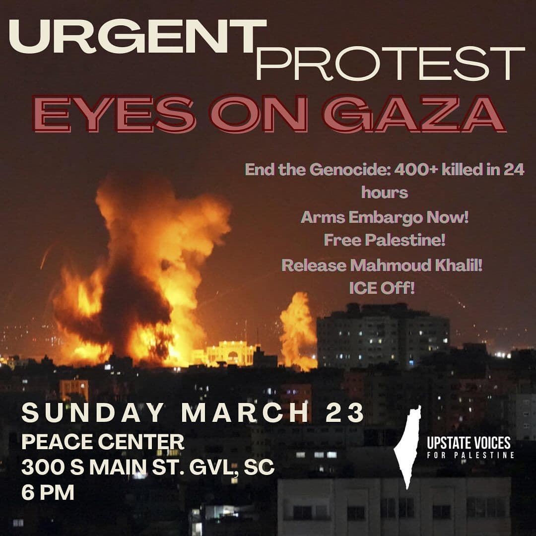 URGENT PROTEST EYES ON GAZA