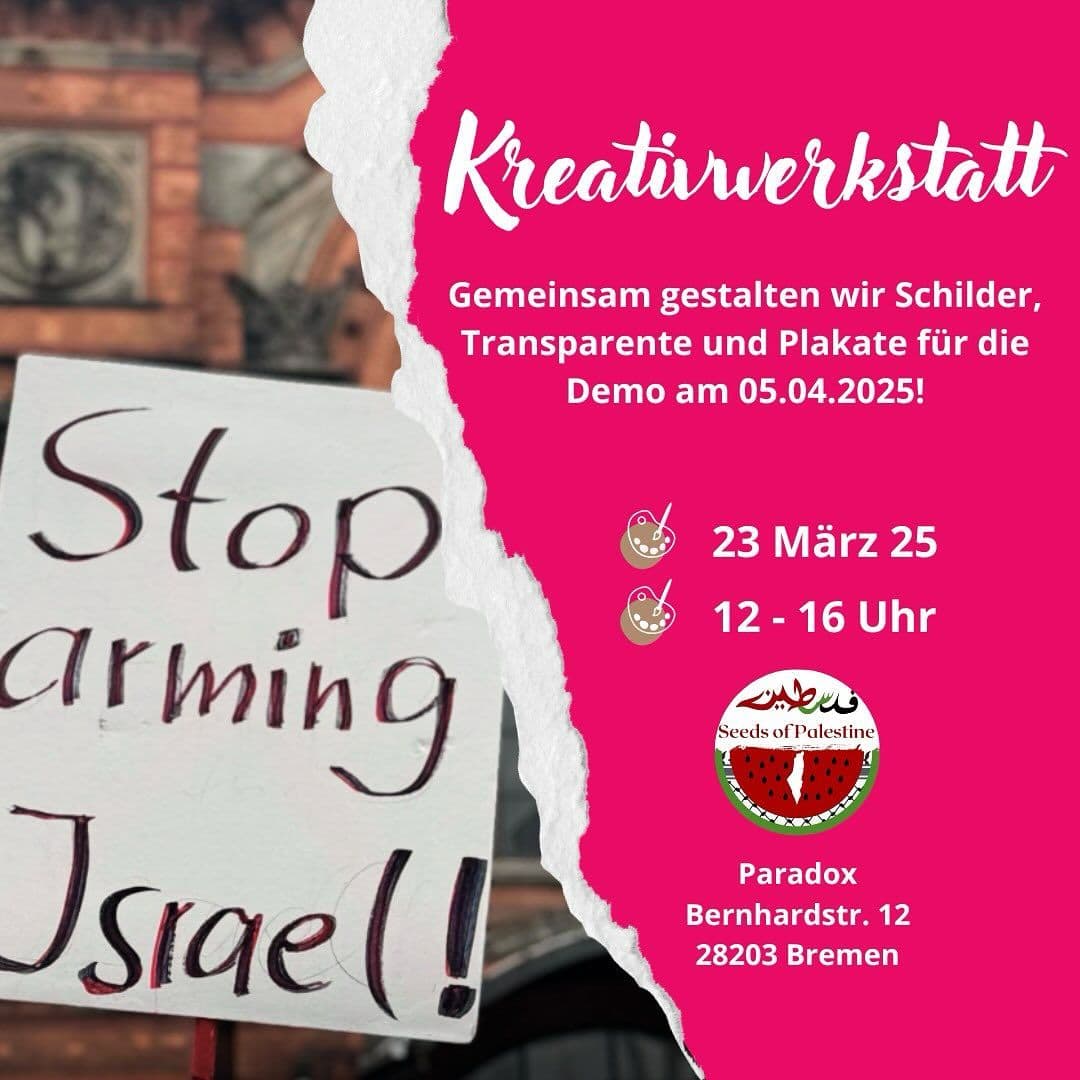 Kreativwerkstatt zur Demo!