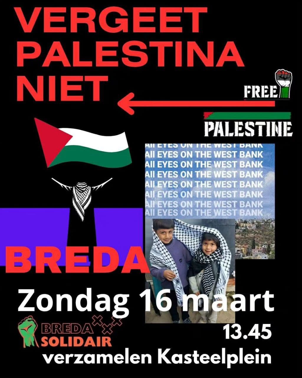 VERGEET PALESTINA NIET