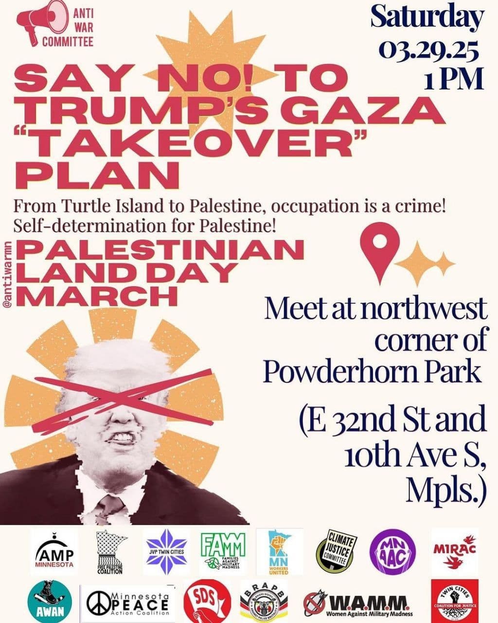 Join the Anti-War Committee in saying NO! to Trump’s Gaza “takeover” plan!