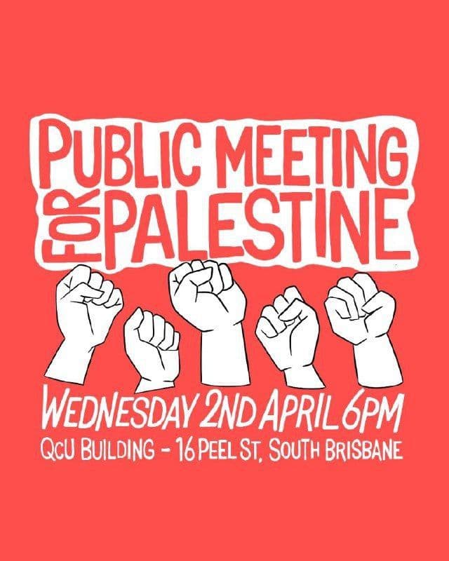 PUBLIC MEETING FOR PALESTINE