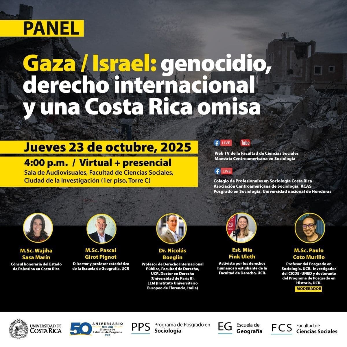 Gaza / Israel: genocidio, derecho internacional y una Costa Rica omisa