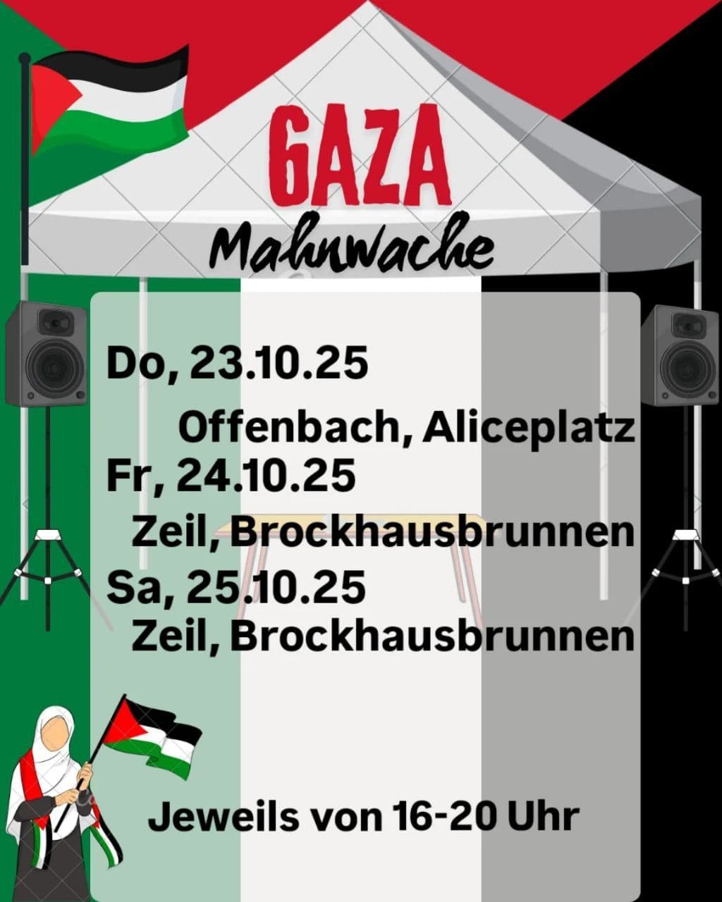 Frankfurt pick a side: Justice or Geno cide! 