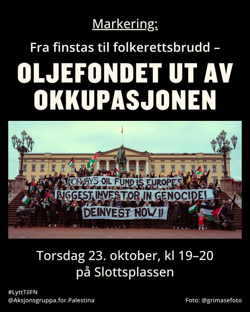 OLJEFONDET UT AV OKKUPASJONEN