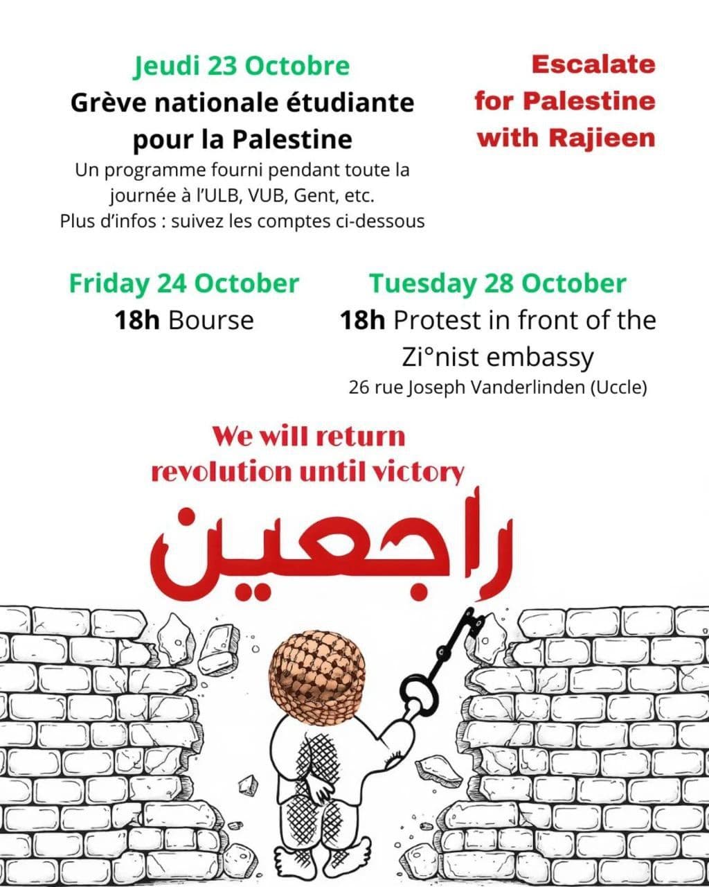 We will return revolution until victory / Brussels