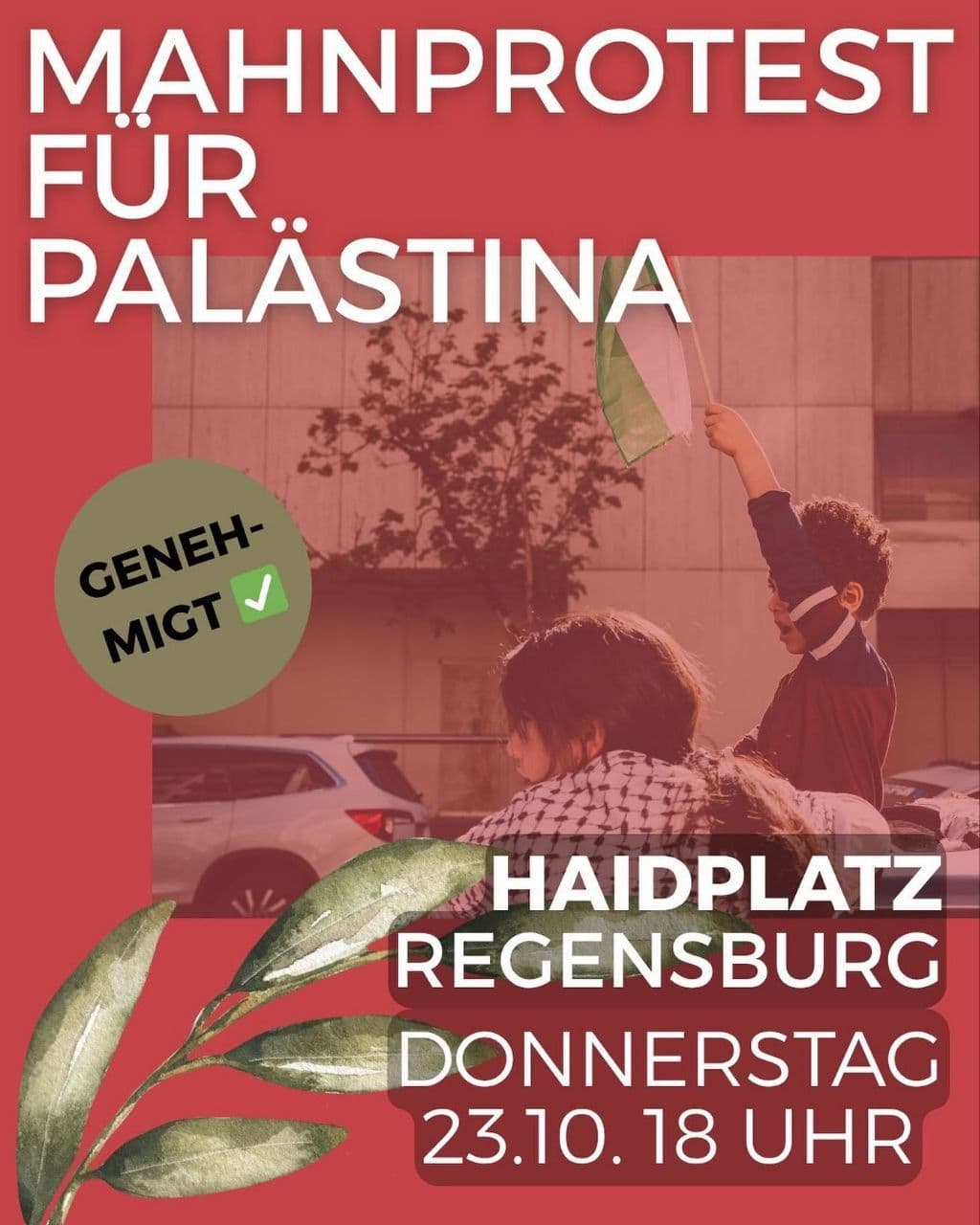 MAHNPROTEST FUR PALÄSTINA