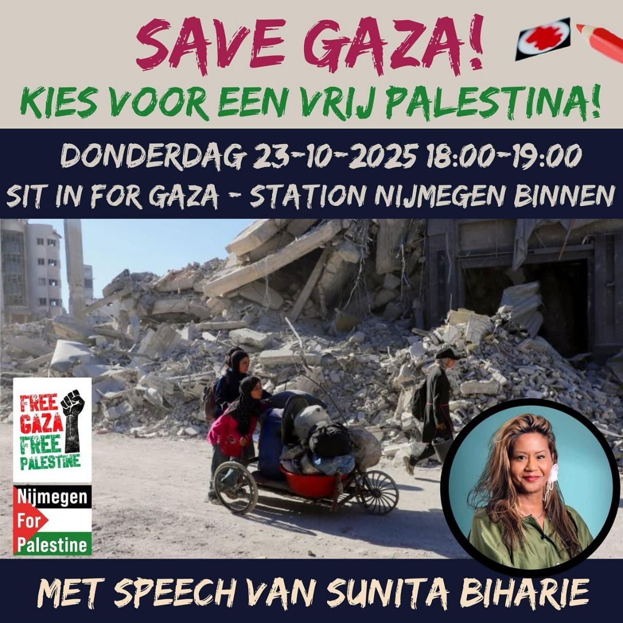 KIES VOOR EEN VRIJ PALESTINA!