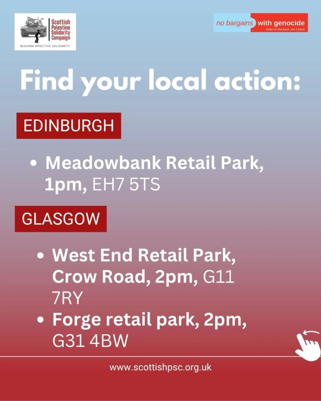 Find your local action: Glasgow