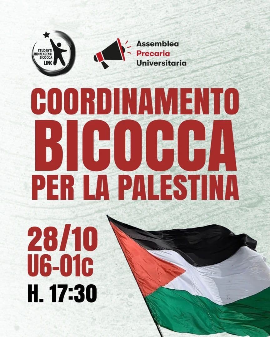 COORDINAMENTO BICOCCA PER LA PALESTINA