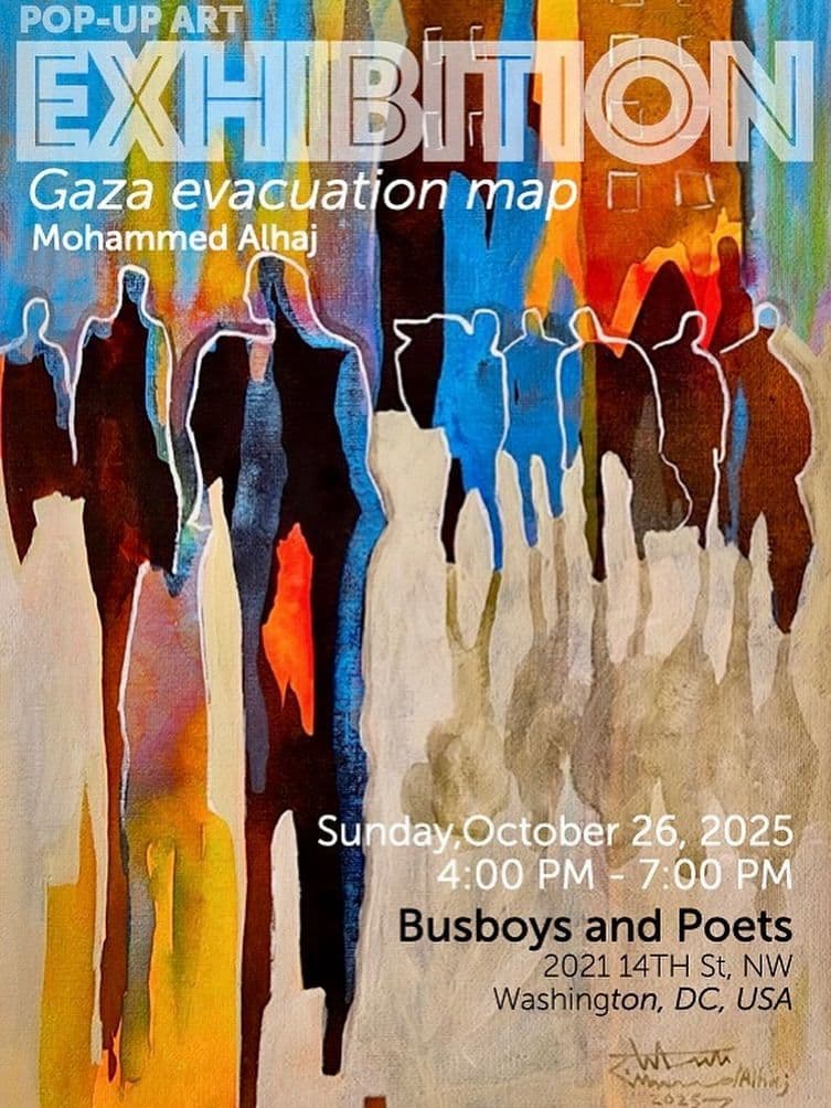 EXHIBITION Gaza evacuation map