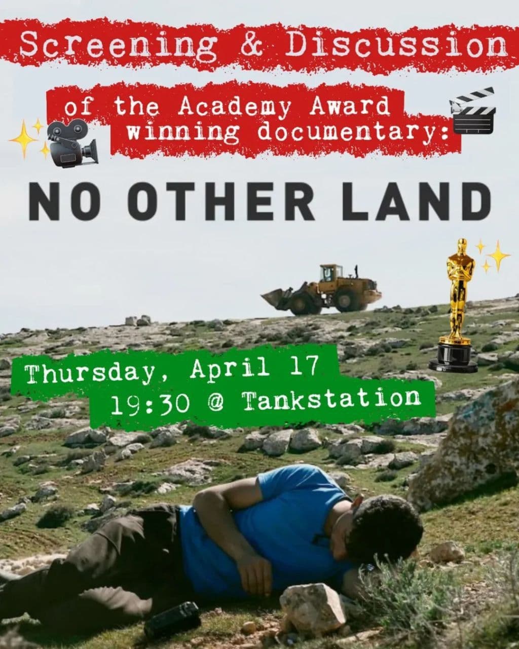 Join us for a screening of the documentary "No Other Land”