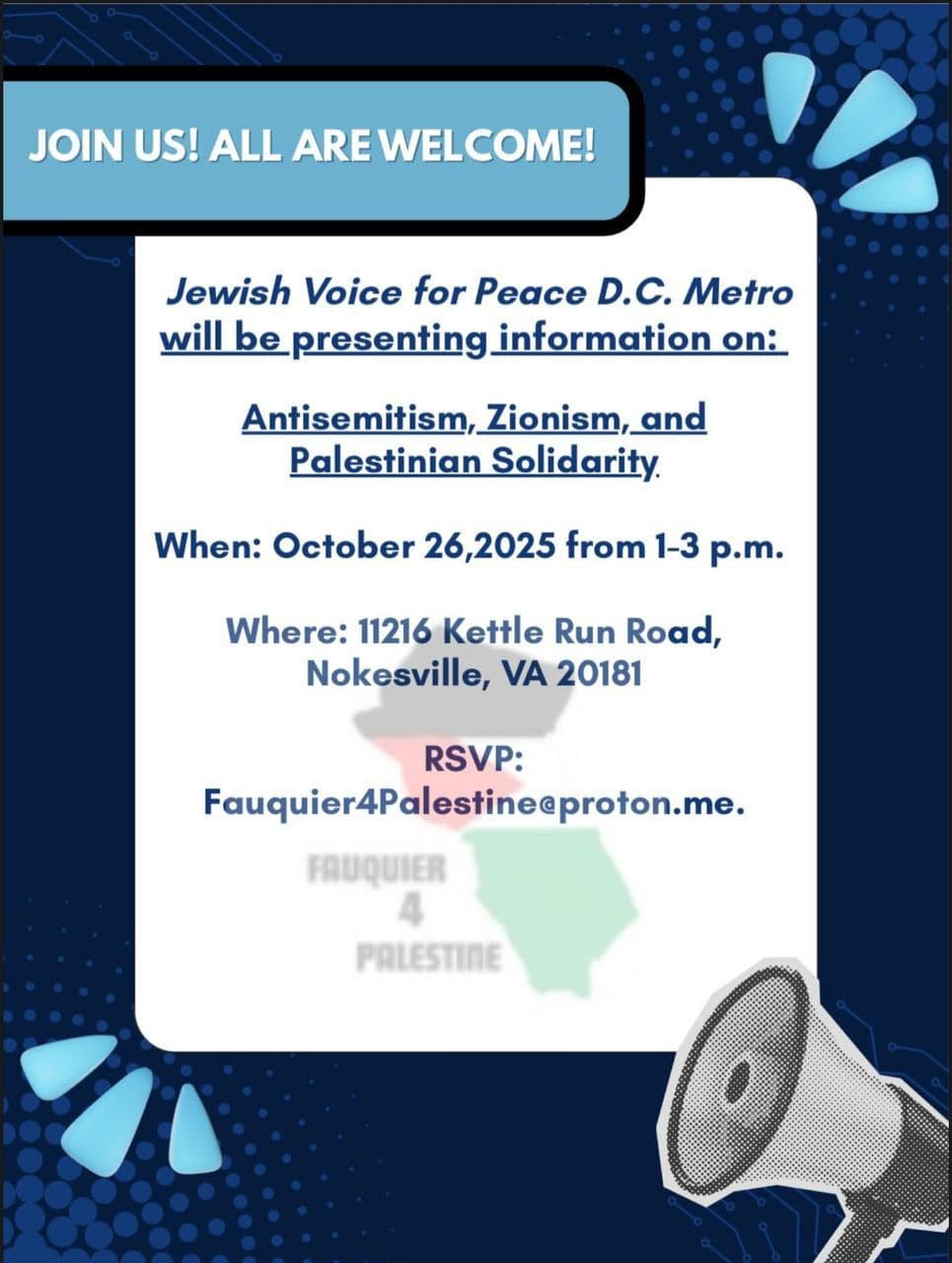 JOIN US! ALL ARE WELCOME!