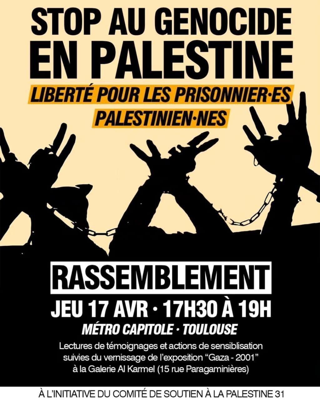 STOP AU GENOCIDE EN PALESTINE
