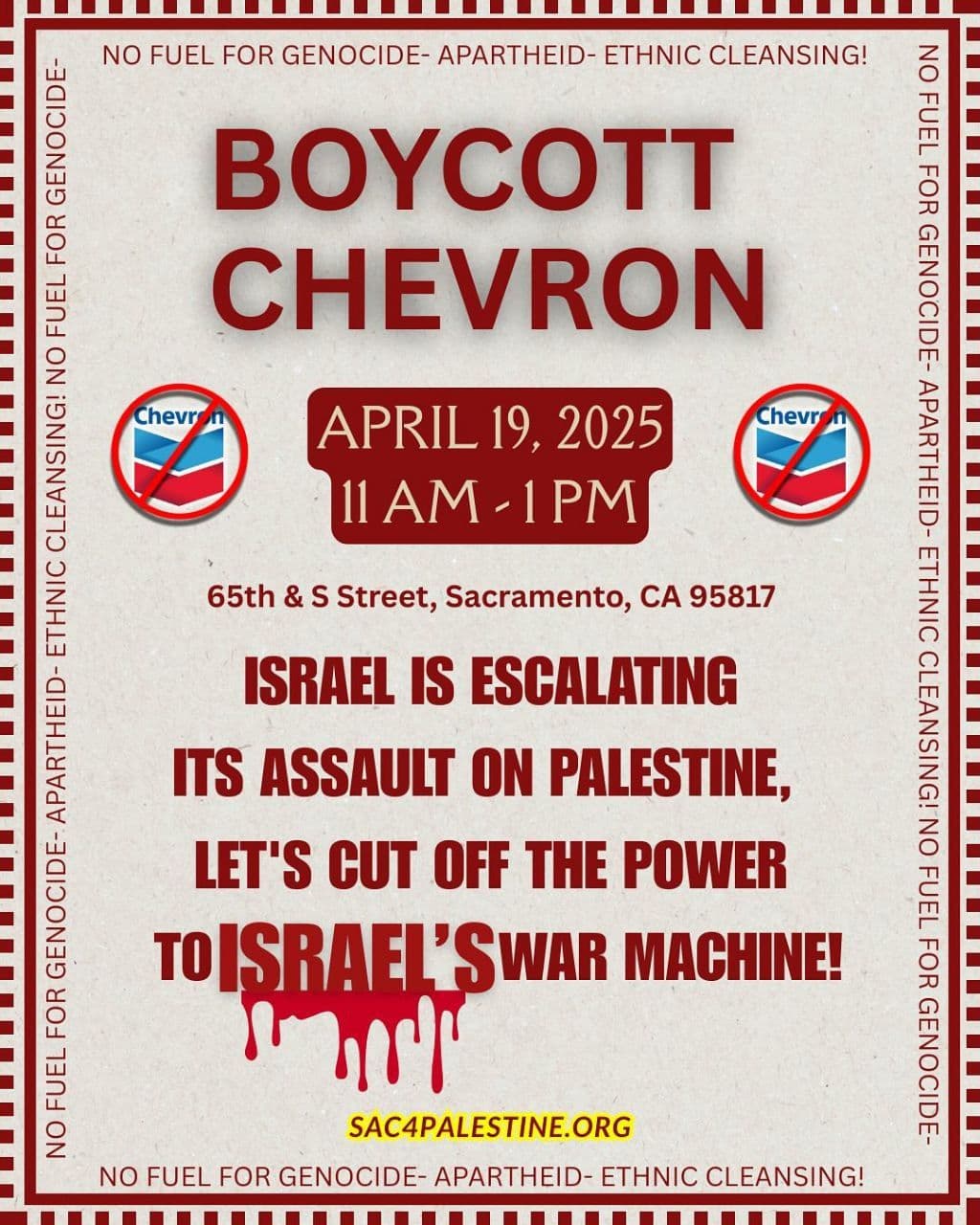 BOYCOTT CHEVRON