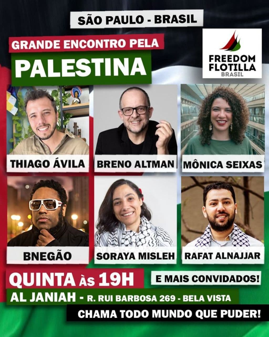 ROMPER O CERCO DE GAZA: Grande encontro pela Palestina 