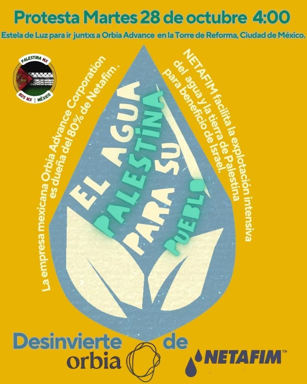 EL AGUA PALESTINA PARA SU PUEBLO
