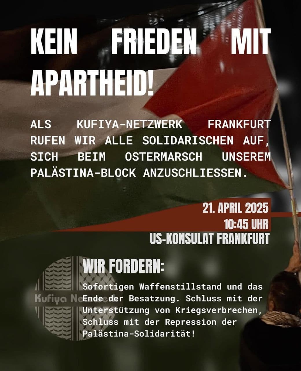 KEIN FRIEDEN MIT APARTHEID!