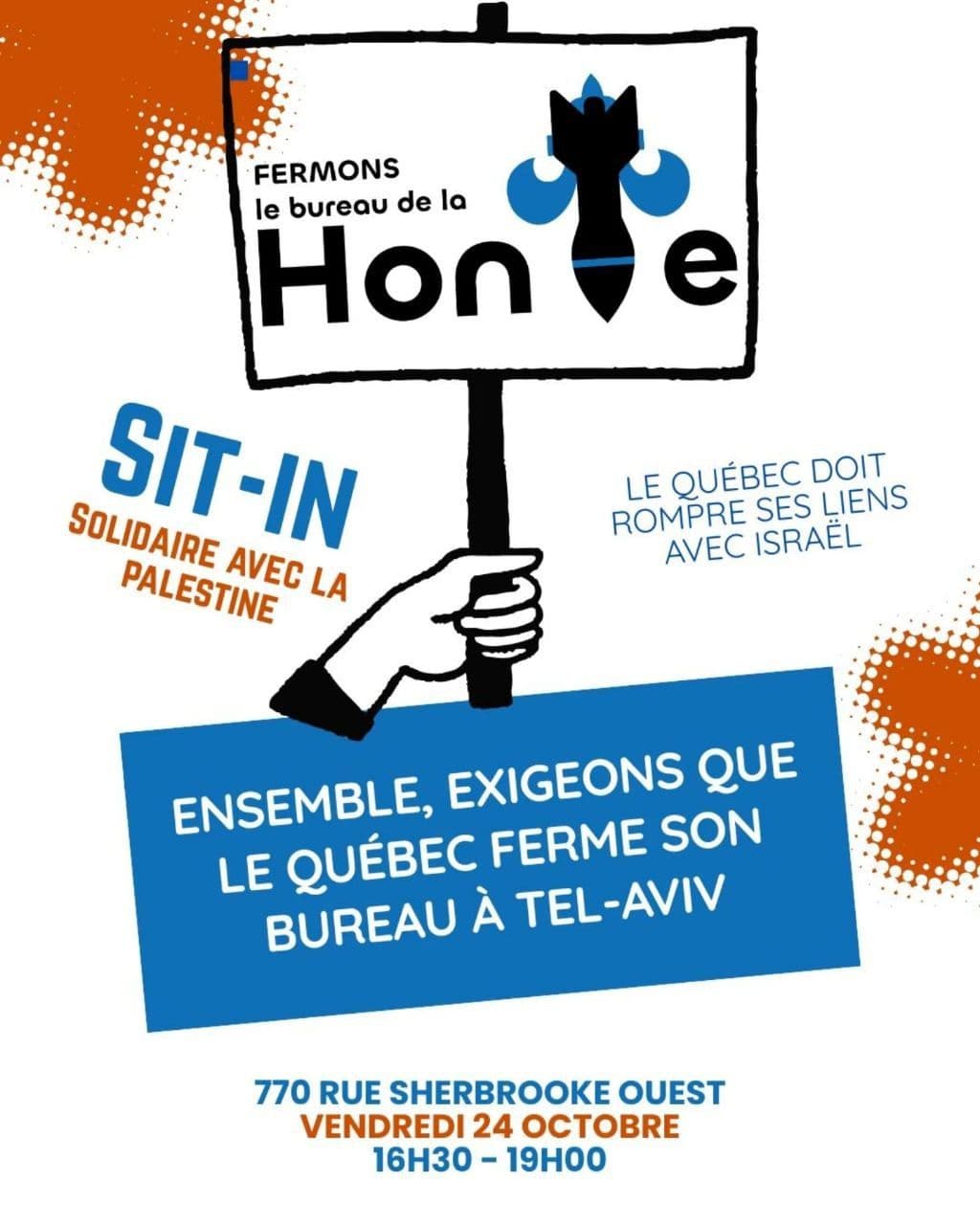 SIT-IN SOLIDAIRE AVEC LA PALESTINE