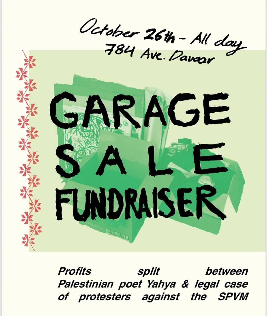 GARAGE SALE FUNDRAISER