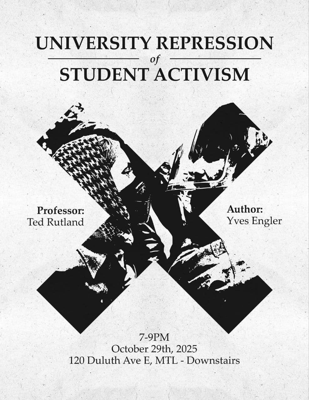 UNIVERSITY REPRESSION of STUDENT ACTIVISM