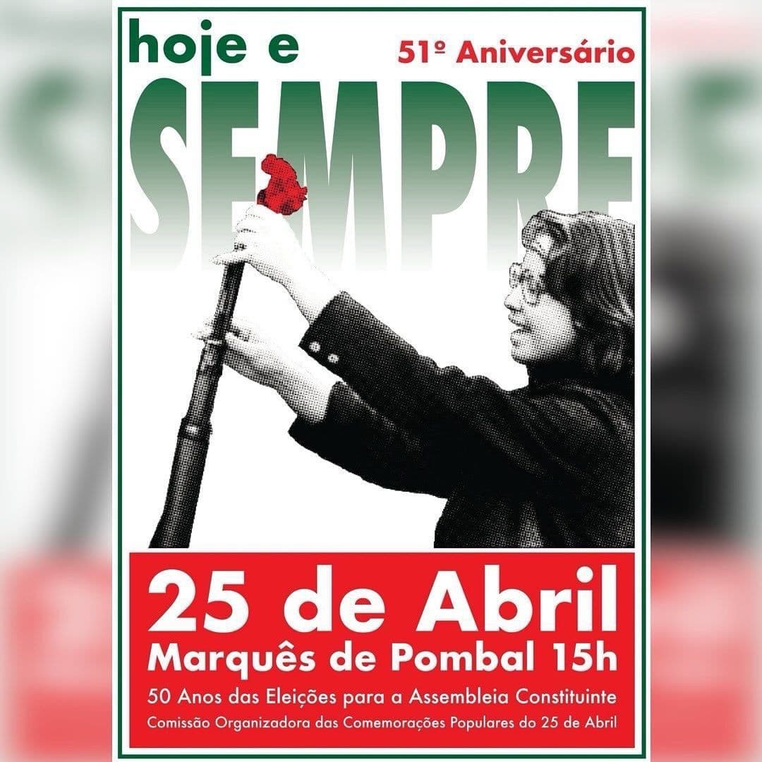 COMEMORAÇÕES POPULARES DO 25 DE ABRIL