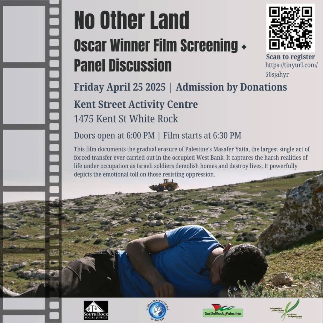 No Other Land (Oscar Winner Film Screening + Panel Discussion)
