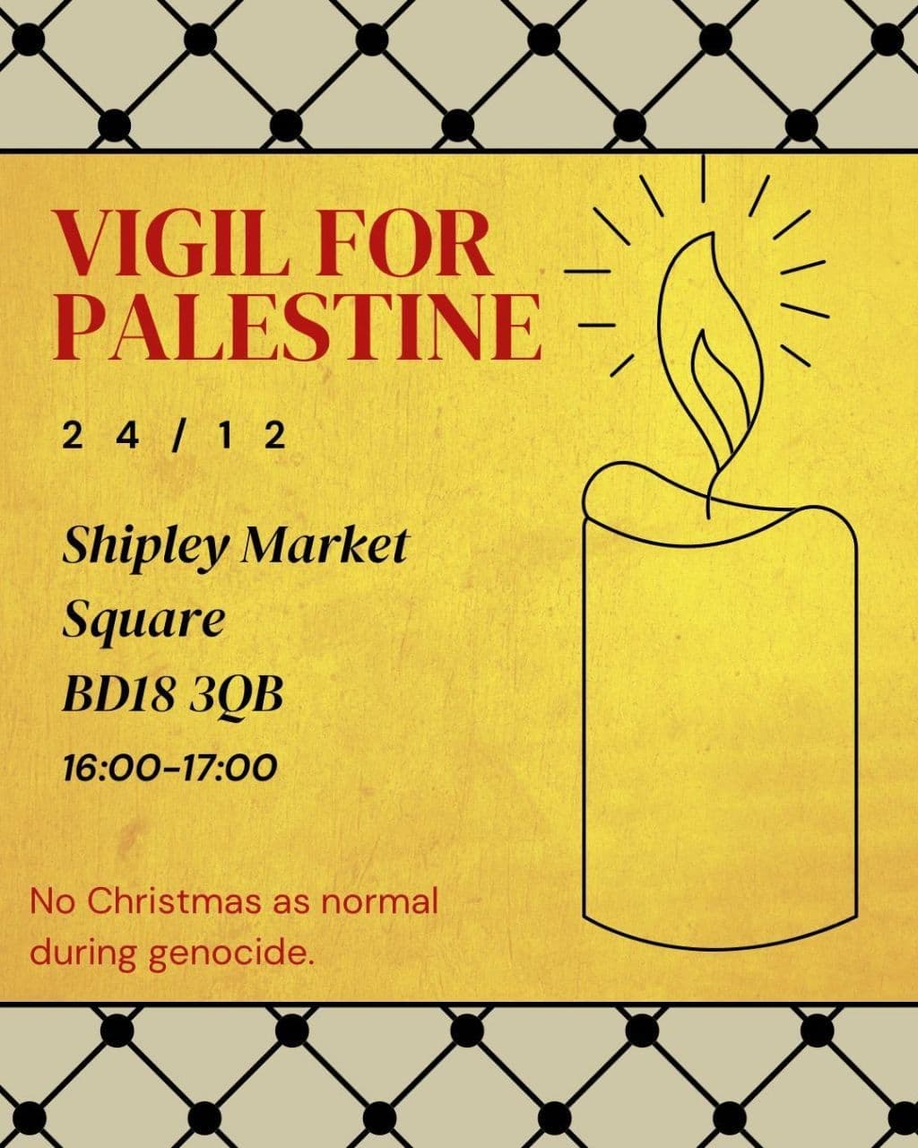 VIGIL FOR PALESTINE