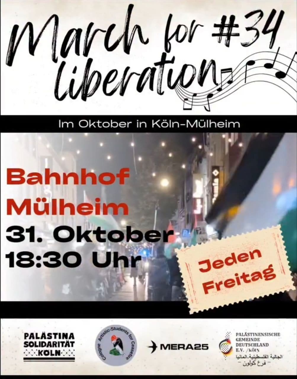 March for #34 liberation