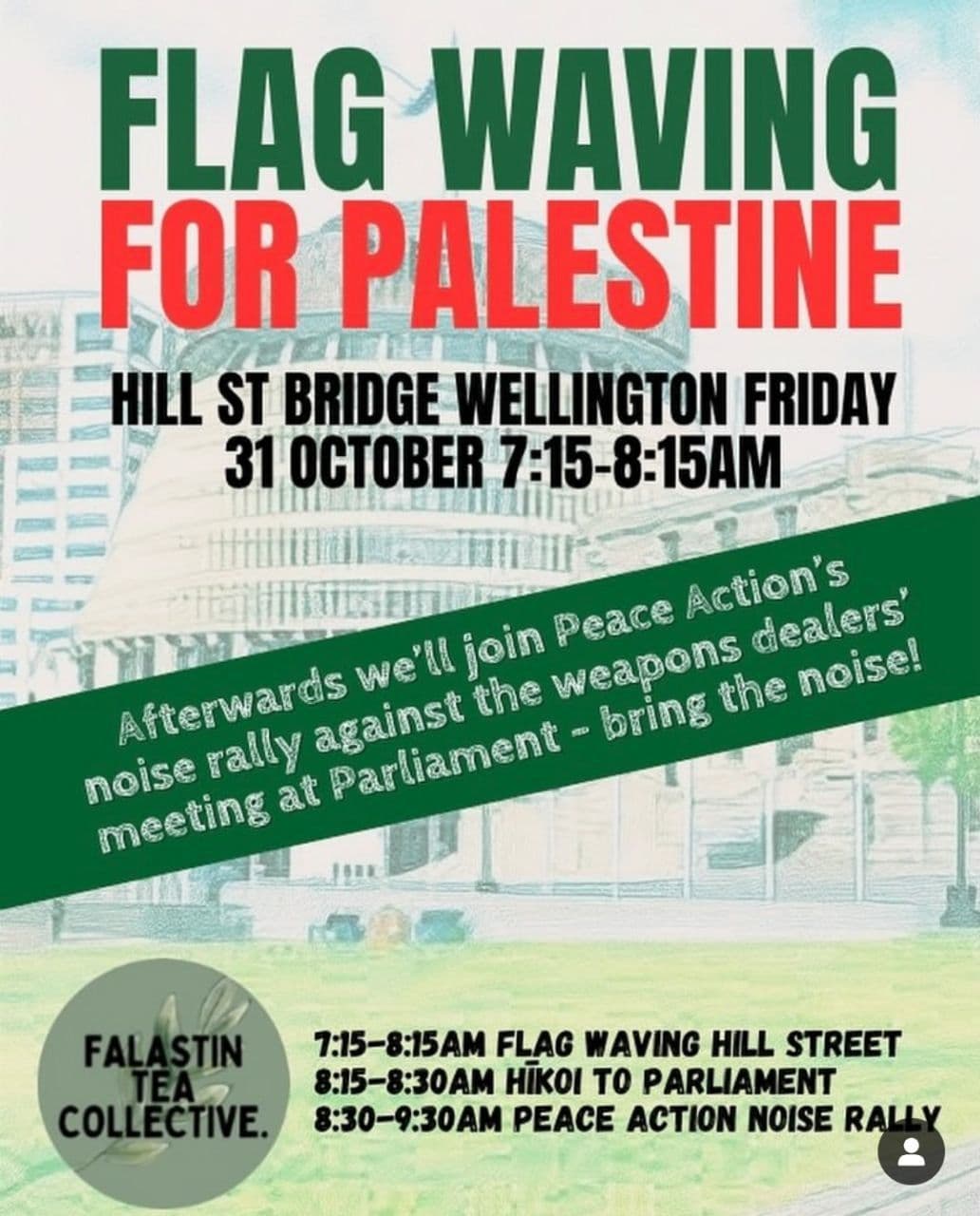 FLAG WAVING FOR PALESTINE