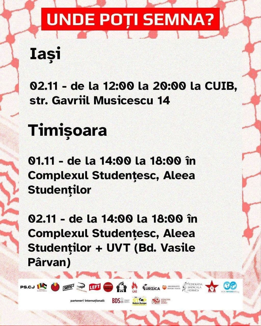 UNDE POTI SEMNA? Iasi