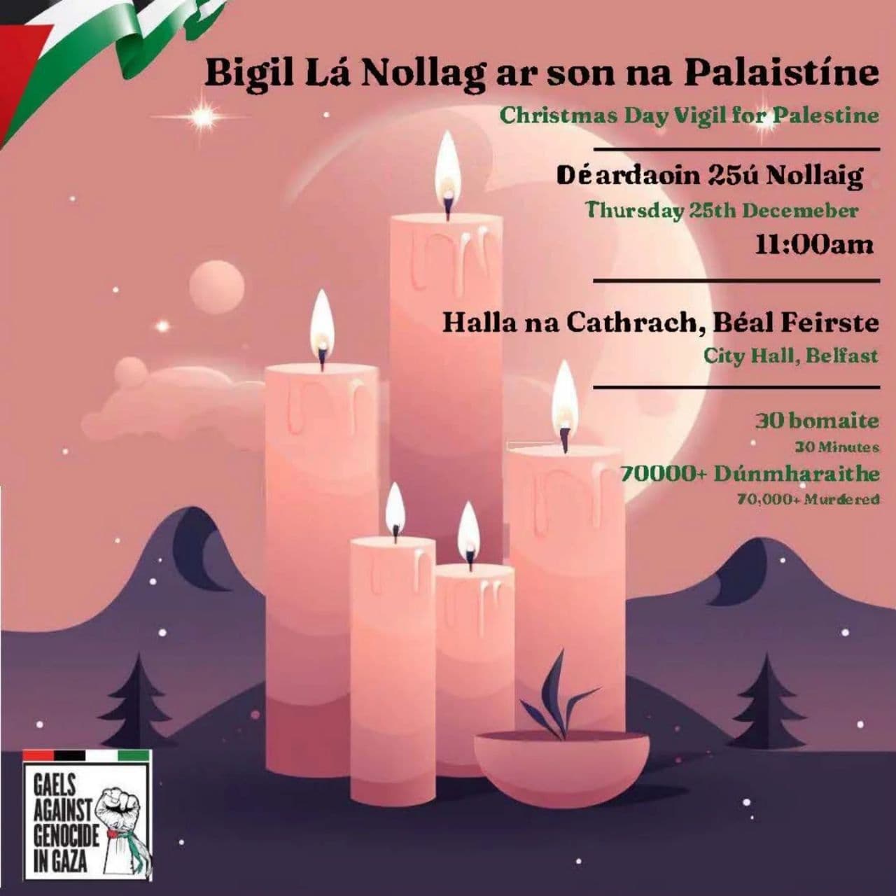 Bigil Lá Nollag ar son na Palaistine