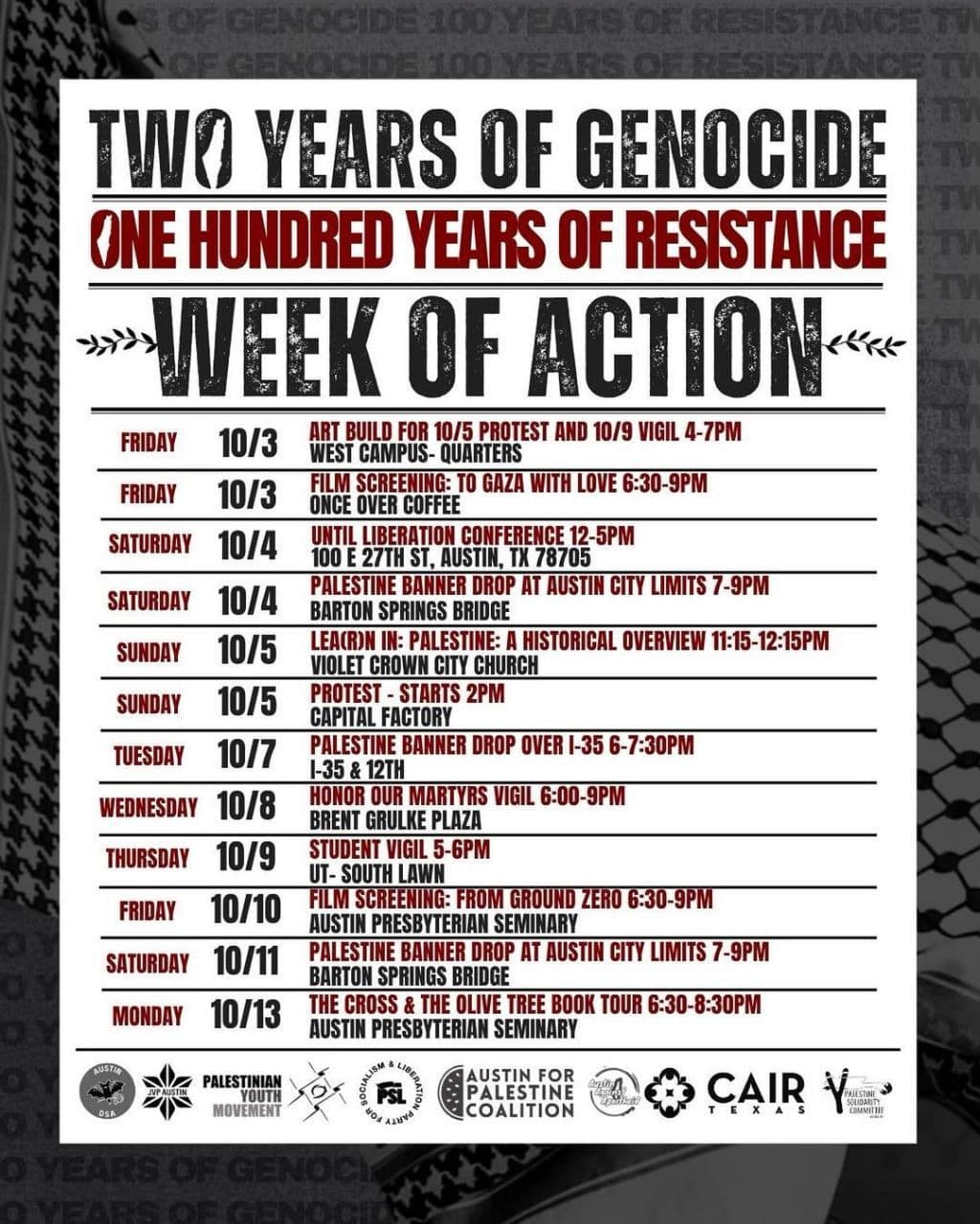 TWO YEARS OF GENOCIDE / 100 E 27TH ST