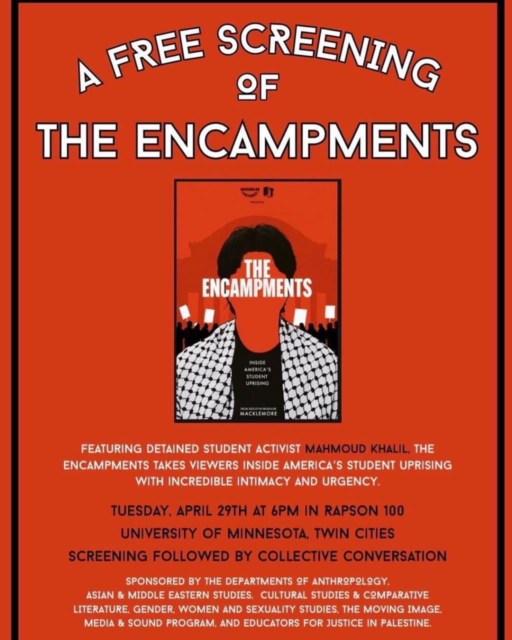 A FREE SCREENING THE ENCAMPMENTS