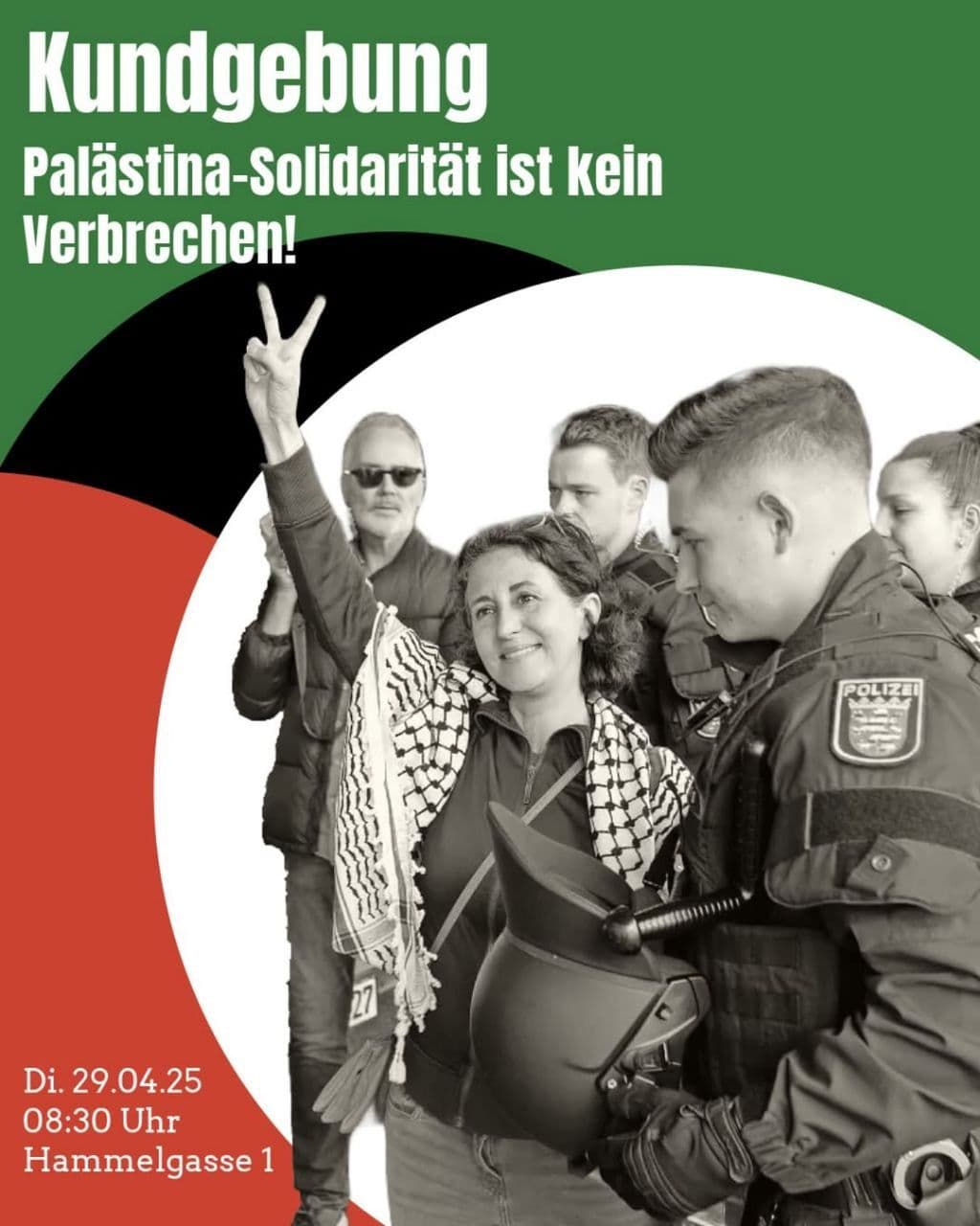 Kundgebung Palästina-Solidarität ist kein Verbrechen!