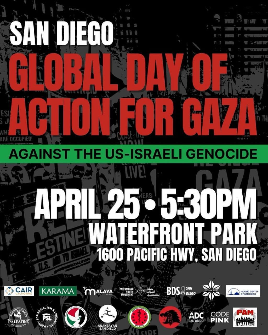 GLOBAL DAY OF ACTION FOR GAZA