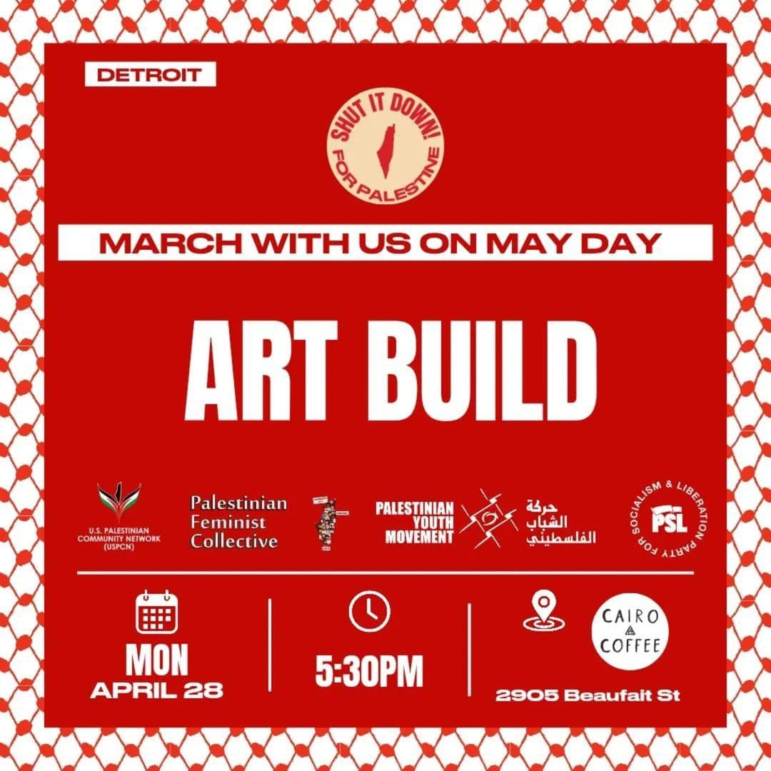 MARCH WITH US ON MAY DAY ART BUILD