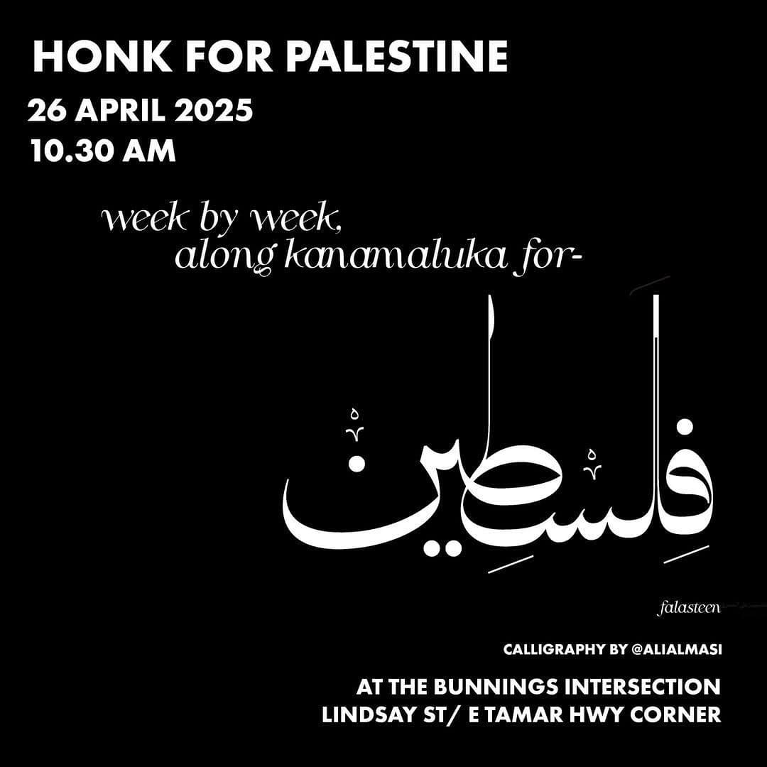 HONK FOR PALESTINE