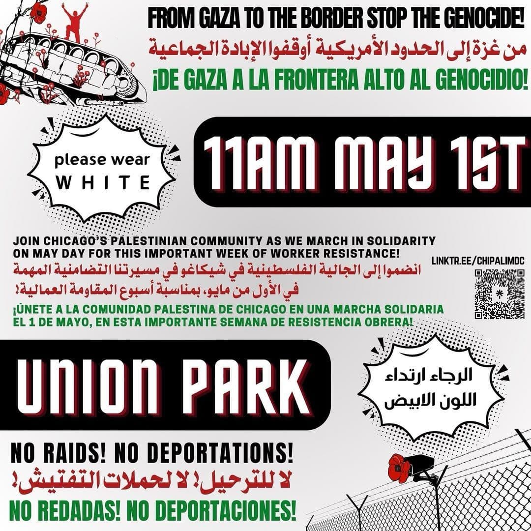 CHICAGO MAY 1ST: PLEASE WEAR WHITE