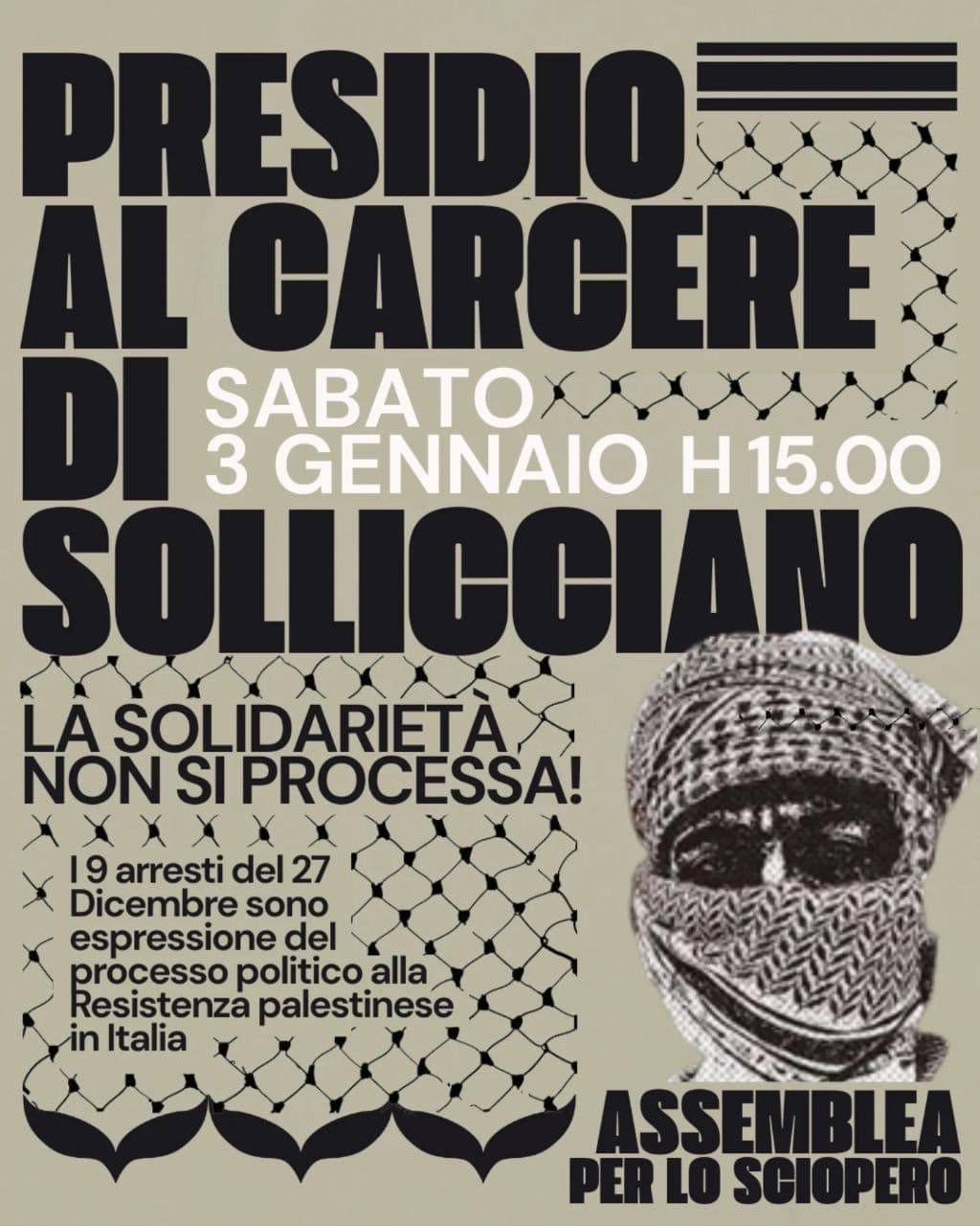 PRESIDO AL CARCERE DI SOLLICCIANO