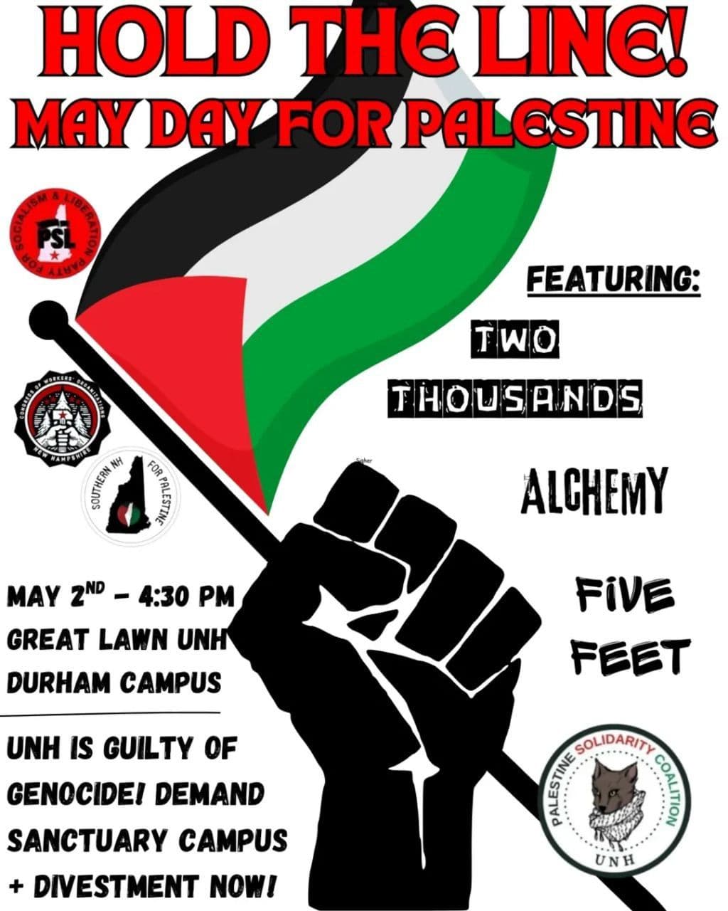 HOLD THE LINE! MAY DAY FOR PALESTINE