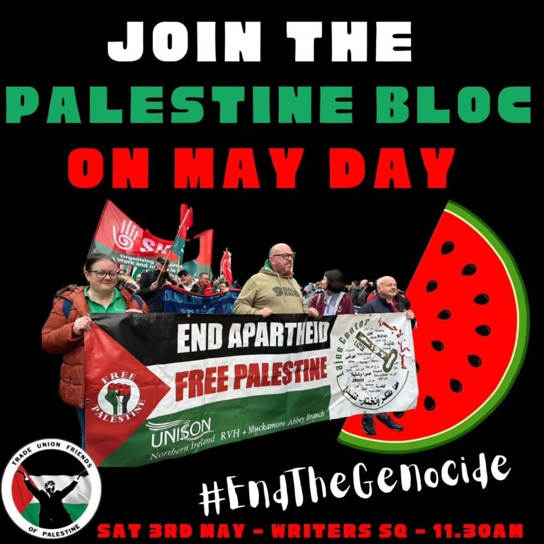 JOIN THE PALESTINE BLOC ON MAY DAY
