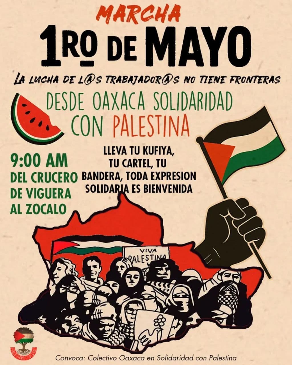 DESDE OAXACA SOLIDARIDAD CON PALESTINA