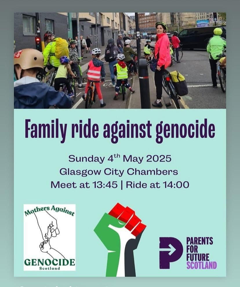 Family ride against genocide