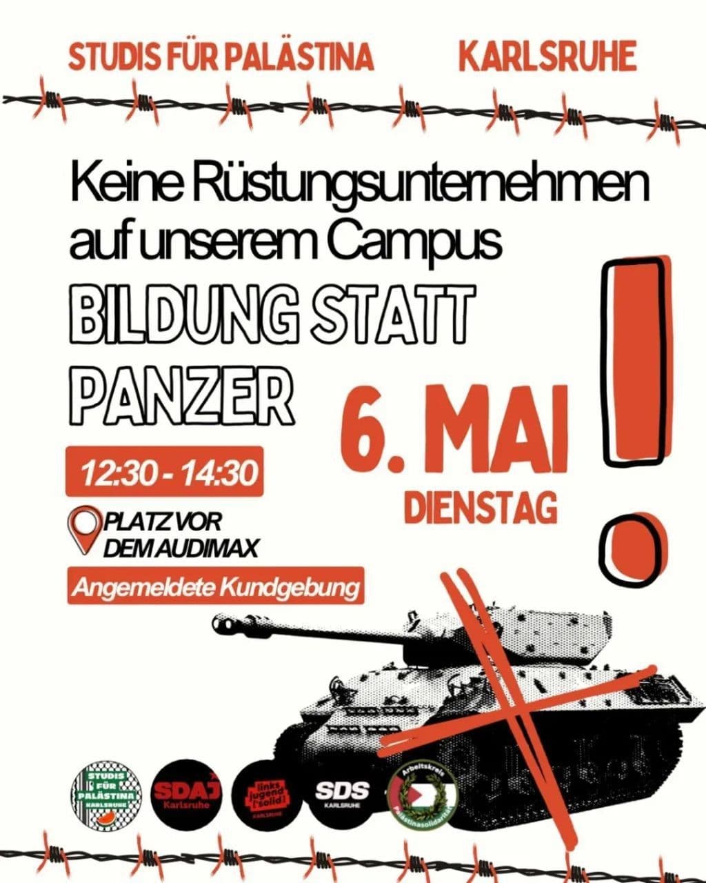 BILDUNG STATT PANZER