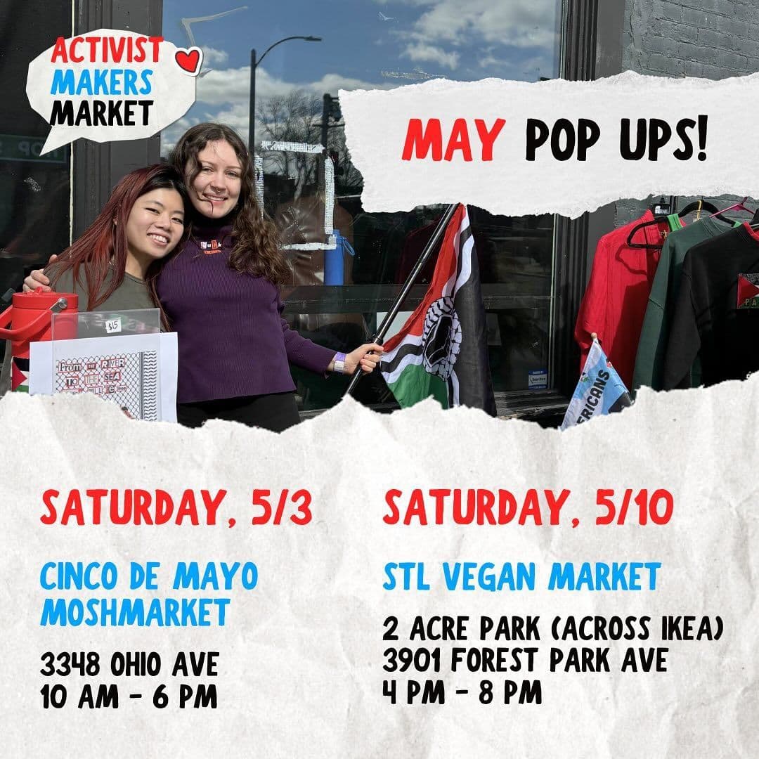 OUR MAY EVENTS! (STL VEGAN MARKET)