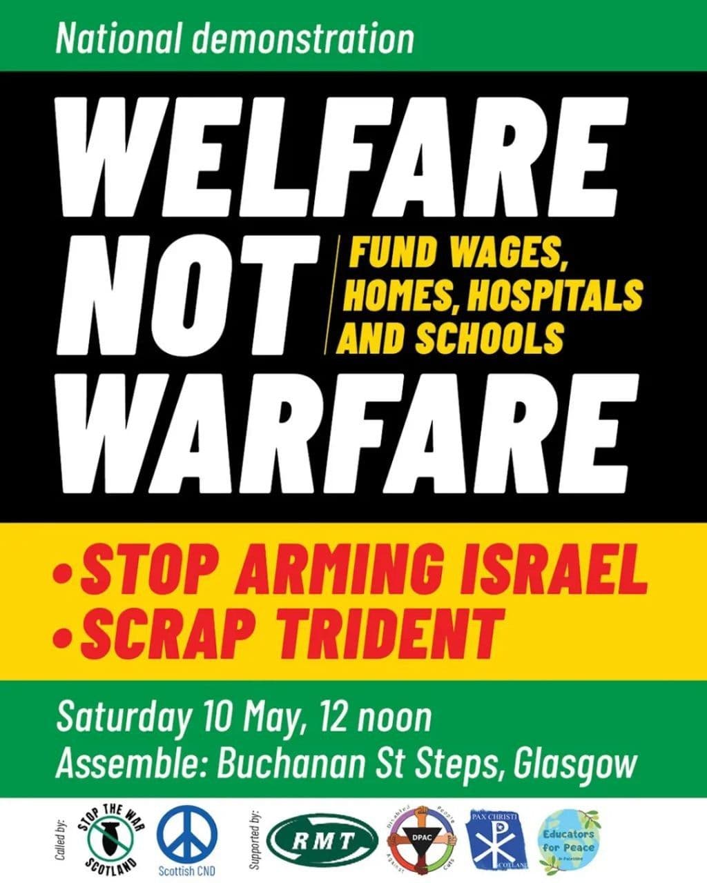 WELFARE NOT WARFARE