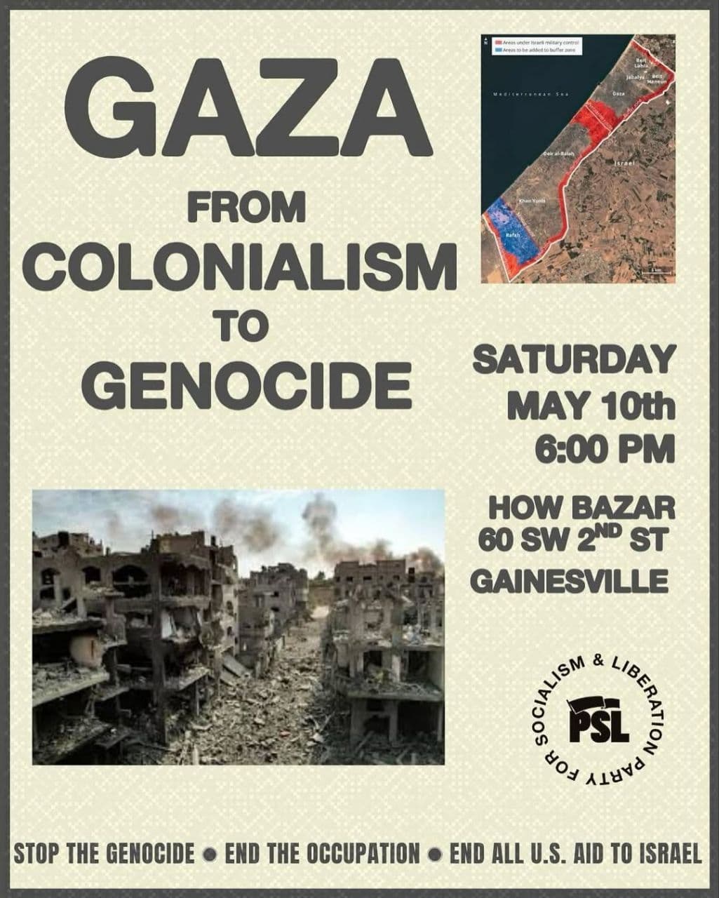 GAZA FROM COLONIALISM TO GENOCIDE