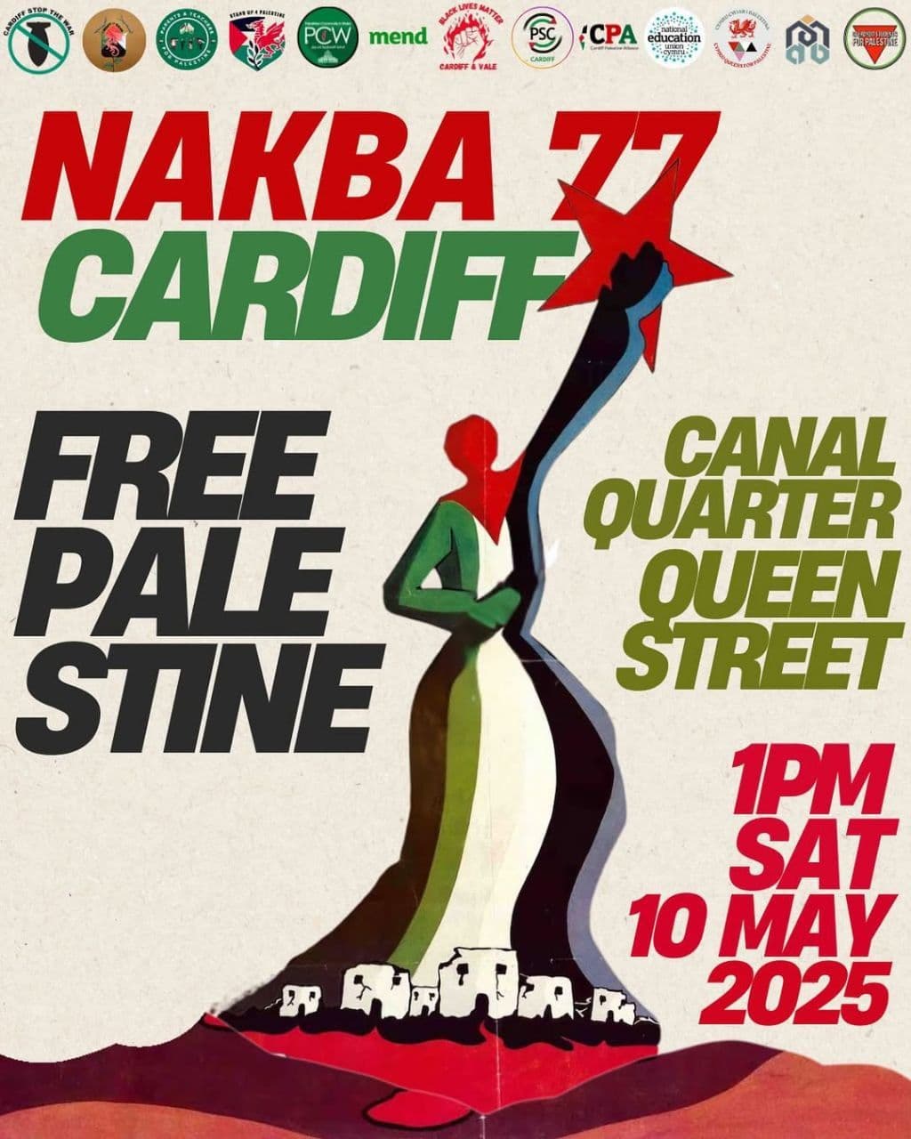 Cardiff stands for Palestine – Nakba 77