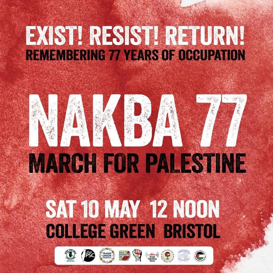 BRISTOL NAKBA 77 MARCH & RALLY
